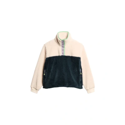 Abbildung von Superdry Damen Superweicher Mash Up Henley Pullover Reisweiß 36