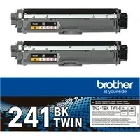 Abbildung von Brother TN241BKTWIN Bundle mit 2 Tonern, schwarz, für bis zu ca. 5000 Seiten, HL3140CW/ HL3150CDW/ HL3170CDW/ DCP9020CDW/ MFC9140CDN/ MFC9330CDW/ MFC934 0CDW