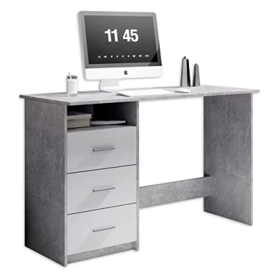 Abbildung von BEGA OFFICE Schreibtisch &quot;Adria, Computertisch,&quot;, Schubkästen rechts oder links montierbar, Breite 123 cm