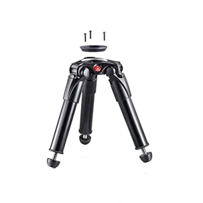 Abbildung von Manfrotto MVT535HH Hi Hat 535 Aluminium Video Stativ mit Halbschale (75 mm) inkl. Adapter für 60 mm