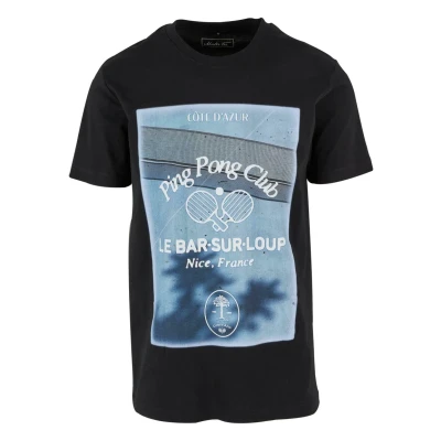 Abbildung von Mister Tee PING PONG CLUB Tshirt print, Herren, Größe: Large, Black