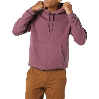Abbildung von Amazon Essentials Herren Fleece Kapuzenpulli (erhältlich in den Größen Big &amp; Tall), Traube, XL