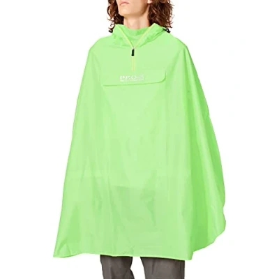 Abbildung von PRO X elements Rad Poncho PASO mit großer Brusttasche I Regenponcho Kapuze, Reflexstreifen &amp; verschweißten Nähten Damen Herren Regencape