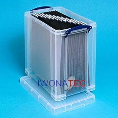 Abbildung von REALLY USEFUL BOX 25 Liter 395 x 255 360 mm transparent