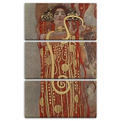 Abbildung von Printed Paintings Leinwand 3 teilig(80x120cm): Gustav Klimt Hygieia
