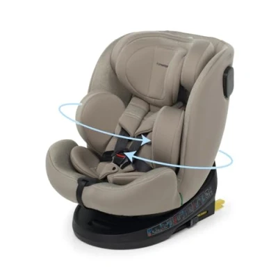 Abbildung von Foppapedretti Kindersitz Circle I Size 360 drehbarer Sitz für Kinder von 40 bis 150 cm Körpergröße 0 12 Jahre ECE R129 konform ISOFIX und TopTether Befestigung Safe Body Protection