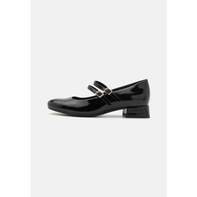 Abbildung von Marco Tozzi Riemchenballerina, Damen, Größe: 39, Black Schuhe