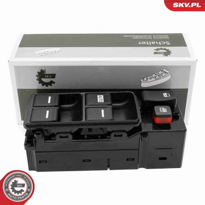 Abbildung von ESEN SKV 37SKV438 Schalter, Fensterheber vorne links, fahrerseitig HONDA: Accord 7 Limousine