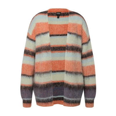 Abbildung von Ulla Popken Strickjacke, Damen, Größe: 50/52, Rotorange