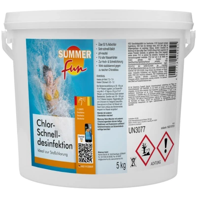 Abbildung von SUMMER FUN Chlorgranulat &quot;Chlor Schnelldesinfektion&quot;, 5 kg Granulat