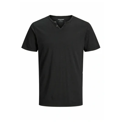 Abbildung von Jack &amp; Jones Jjesplit NECK SS NOOS Tshirt basic, Herren, Größe: XXL, Black