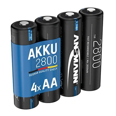 Abbildung von Akku Mignon AA. min. 2650 mAh 1.2V. 4 Stück. hohe Kapazität