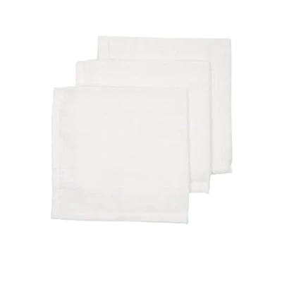 Abbildung von Meyco Baby Stoffwindeln Uni White (3 St), 30x30cm