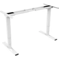 Abbildung von DIGITUS höhenverstellbares Tisch Gestell elektrisch 3 stufig Touch Display Memory Funktion 2 Motoren Antikollisionssystem Tastensperre Für gängige Tischplatten Weiß