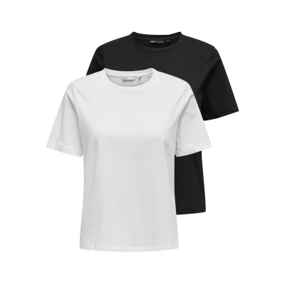 Abbildung von ONLY Kurzarmshirt &quot;ONLONLY S/S TEE NOOS 2 PACK&quot;, (Packung, tlg.)