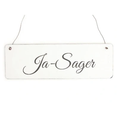 Abbildung von Interluxe Shabby Vintage Schild Türschild Dekoschild JA Sager Hochzeit Junggesellenabschied Dekoration