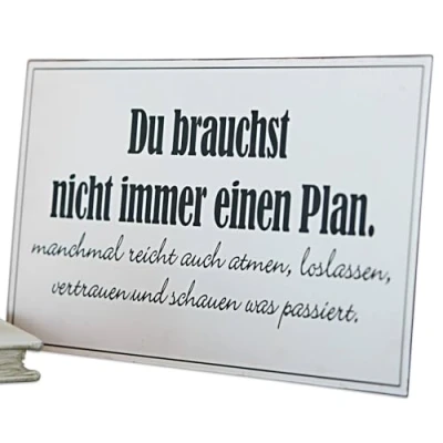 Abbildung von Mirabeau Wanddekoobjekt Deko Schild Plan weiß