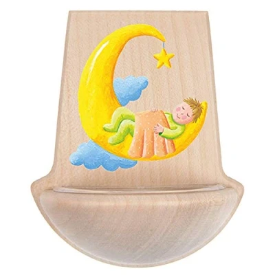 Abbildung von Fritz Cox Kinderweihkessel Gute Nacht Holz Bedruckt, 11 x 9,5 cm