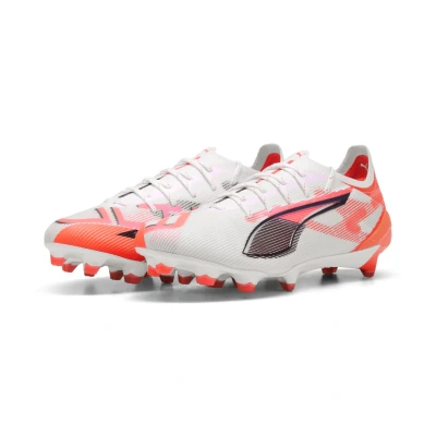 Abbildung von Puma Ultra 5 Ultimate FG Fußballschuh Nocken, Damen, Größe: 37.5, White/black/glowing red Schuhe