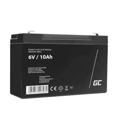 Abbildung von Green Cell® AGM 6V 10Ah Akku VRLA Bleibatterie Bleiakku Ersatzakku Gelakku Akkubatterie Zyklenfest Unbemannt Spielzeug Elektro Alarm Notstrom Kinderfahrzeuge Kinder Quad