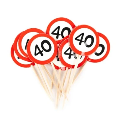 Abbildung von Geburtstagsdeko Party Picks 40 Geburtstag Deko Mann 40. Frauen Männer Tischdeko Tiwoca