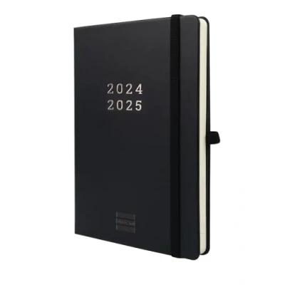 Abbildung von Finocam Terminkalender 18 Monate 2024 2025 Horizontale Wochenansicht Juli Dezember (18 Monate) Schwarz International