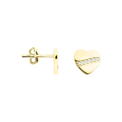 Abbildung von Sofia Milani Heart Ohrringe goldcoloured, Damen, Größe: One Size, Gold/coloured