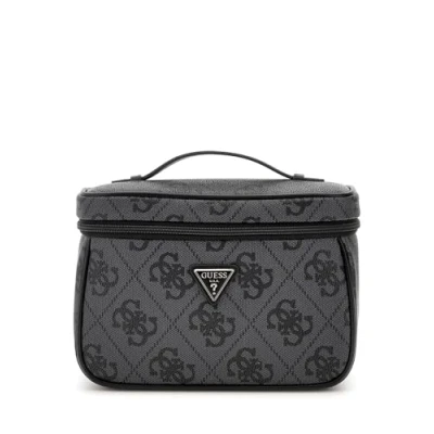 Abbildung von Guess Berta Toiletry Train CASE Kosmetiktasche, Damen, Größe: One Size, Coal