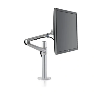 Abbildung von ThingyClub® Adjustable Aluminum Universal Full Motion Desk Mount Arm Stand Bracket (Single Monitor Silver)