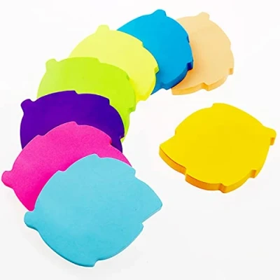 Abbildung von Farbige Haftnotizen, 560 Blatt Blattform Selbstklebende Haftnotizzettel, Super Sticky Notes, Farbig Notizblöck für Büro Schule Zuhause(8 Farben, 76 x mm)