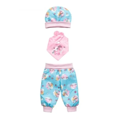 Abbildung von Puppen Baby Outfit Einhorn Emil &amp; Fee Emma, 3 teilig, Gr. 35 45 cm