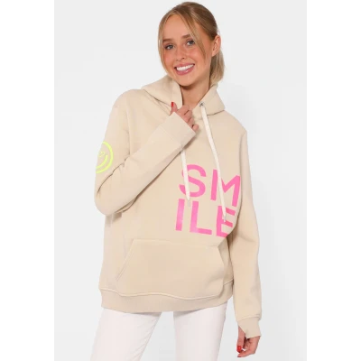 Abbildung von Zwillingsherz Alissa Kapuzenpullover, Damen, Größe: S/M, Beige