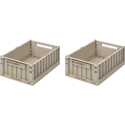 Abbildung von LIEWOOD Weston Aufbewahrungsboxen 2er Pack Medium, Sandy