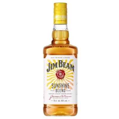 Abbildung von Jim Beam Sunshine Blend Kentucky Straight Bourbon Whiskey milder Geschmack mit Karamellnoten 40% Vol. 700 ml