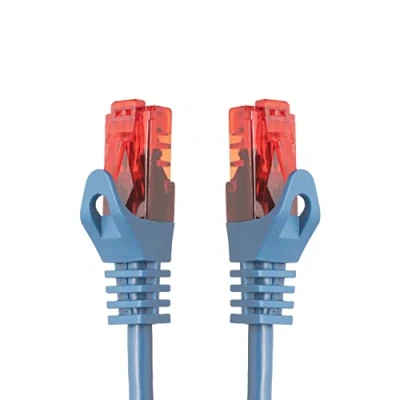 Abbildung von BIGtec 30m LAN Kabel Netzwerkkabel Patchkabel High Speed Ethernet blau kompatibel zu Cat 5 6 7 8 Switch Router Modem Patchpannel Access Point Patchfelder