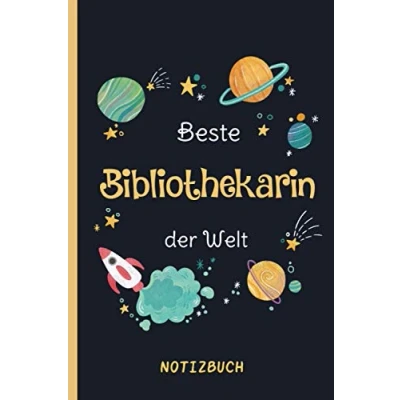 Abbildung von Beste Bibliothekarin der Welt: A5 Notizbuch als Geschenk für eine /punktiert Geschenke zum GeburtstagGeburtstagsgeschenk Kollegin