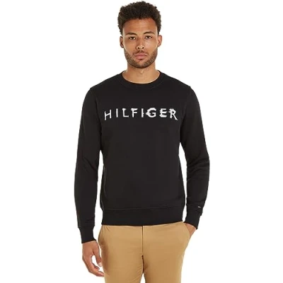 Abbildung von Tommy Hilfiger INK Crewneck Sweatshirt, Herren, Größe: Large, Black
