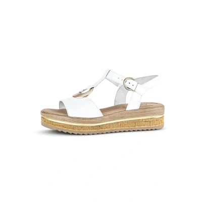 Abbildung von Gabor Plateausandalette, Damen, Größe: 40, Weiss gold Schuhe
