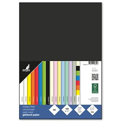 Abbildung von Papier Kangaro, Zwart