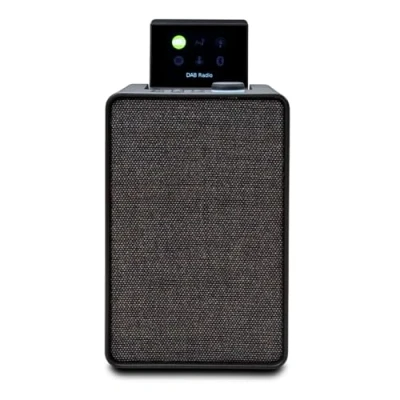 Abbildung von Pure Evoke Spot kompaktes Musiksystem für das Zuhause (DAB+/UKW Radio, Internetradio, Podcasts, Spotify Connect, Bluetooth und 20 Watt Audioleistung), Coffee Black