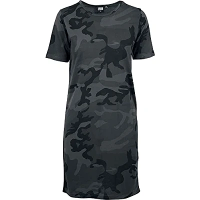 Abbildung von Urban Classics Ladies CAMO TEE Dress Jerseykleid, Damen, Größe: XS, Dark green