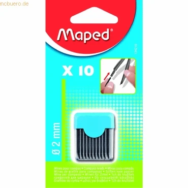 Abbildung von 30 x Maped Zirkelminenbehälter mit Minen 2mm VE=10 Stück