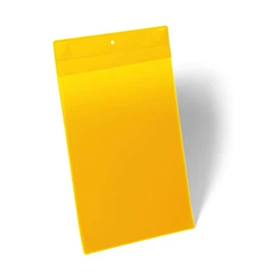 Abbildung von Durable Magnetische Kennzeichnungstasche Extra Stark A4 hoch, Packung à 10 Stück, Gelb, 174704