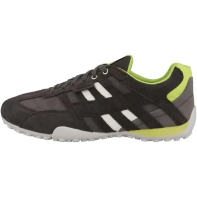 Abbildung von Geox UOMO SNAKE A Herren Leder Sneaker U4507 022EK grau