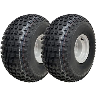 Abbildung von Parnells 2 Satz Komplette Räder und Reifen, 22 x 11,00 8 Wanda 4 Lagig, Bolzen, 100 mm Pcd, Durchmesser 538 mm, 270 Breite, 154 kg E Geprüft, für Gartenanhänger, Atv Quad Anhänger, Karts