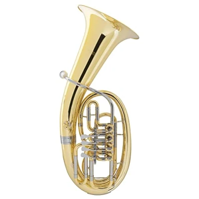 Abbildung von Classic Cantabile B 3146 Bariton Mundrohr &amp; Außenzüge: Neusilber Bb Horn, Graviertes Schallstück, Inkl. Leichtkoffer, Mundstück Reinigungstuch, Reinigungstuch
