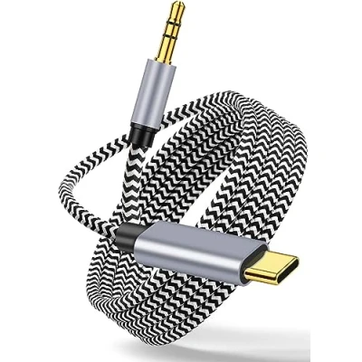 Abbildung von LecLooc USB C auf Aux Kabel 1M,USB Typ Klinke 3.5mm Jack Audio Auto für iPhone 16/15/Galaxy S24/Huawei/Pixel/iPad/Car Stereos