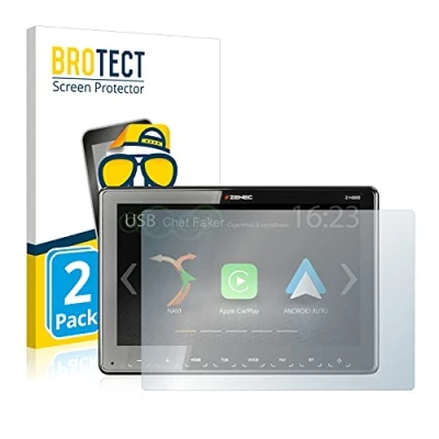 Abbildung von BROTECT Entspiegelungs Schutzfolie für Zenec Z N965 (2 Stück) Matte Displayschutz Folie, Anti Reflex, Fingerprint