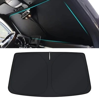 Abbildung von NETHIX Auto Sonnenschutz für SEAT León/León ST/León Cupra/Leon SC/Leon X Perience KL 5F 1T 1M 2000 2025 Sonnenblende Faltbarer Windschutzscheibe Sunshade
