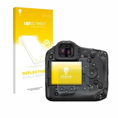 Abbildung von upscreen Entspiegelungs Schutzfolie für Canon EOS R1 Displayschutz Folie Matt [Anti Reflex, Anti Fingerprint]